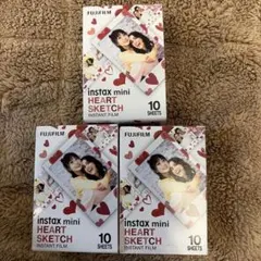 FUJIFILM instax mini HEART SKETCH 10×3