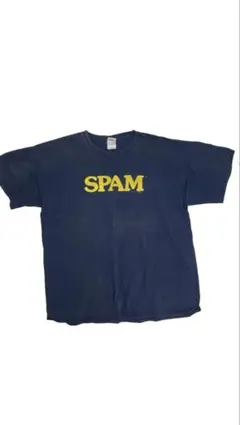 SPAMロゴ ネイビー Tシャツ gildan vintage