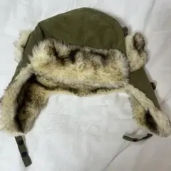 オリーブグリーン フライトキャップ　新品