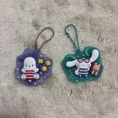 サンリオ アクリルキーホルダー 2個セット ポチャッコ シナモロール