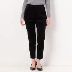 コムサプラチナ　K.T. 綿モダールストレッチ別珍 テーパードパンツ