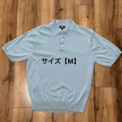 【サイズM】ウォッシャブルニットポロセーター半袖 UNIQLO