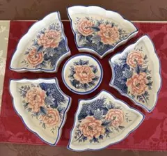 和食器 6枚セット　花柄