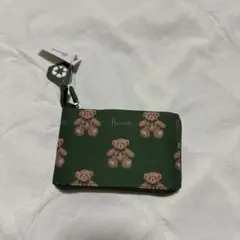 Harrods クマ柄 エコバッグ グリーン