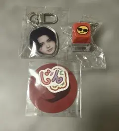 INI 松田迅　カプセルトイ キーキャップキーホルダー ステッカー　顔アクキー