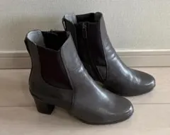 fitfit　フレックスヒールサイドゴアブーツ グレー