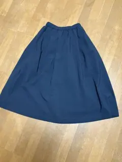 ネイビー フレアロングスカート Sサイズ