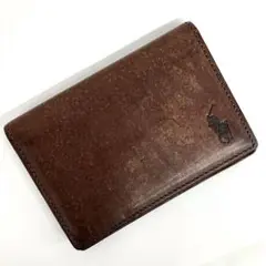 ポロラルフローレン レザーカードケース ブラウン♪