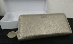 B　BARCOS ゴールド 長財布　ラウンドファスナーのサムネイル