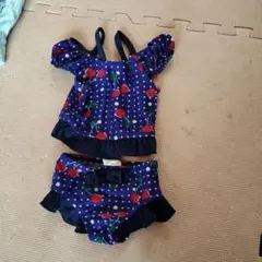 チェリー柄 ベビー水着 80サイズ