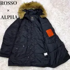 ALPHA×ROSSO N3-B フライトジャケット　　ブラック　M