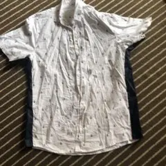 アンカー柄 半袖シャツ XLサイズ