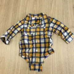 早いもの勝ち！babyGap チェック柄ロンパース 70