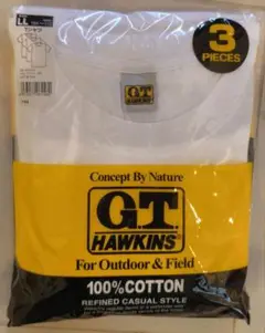GT HAWKINS 100%コットン Tシャツ 3枚セット LL