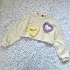 SHEIN　シーイン　ボアスウェット　フリース　Ｌ　ショート丈　軽い　モコモコ