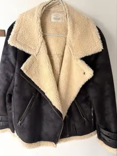 アングリッド　ボアブルゾン　フェイクムートンボアブルゾン ムートンコート