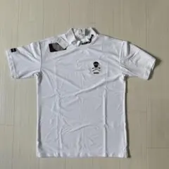 未使用✨マークアンドロナ 半袖Tシャツ モックネック ドクロ 白 L