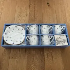 【新品】Noritake スタジオコレクション ブルー　カップ＆ソーサー 5客