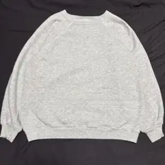 90s Hanes HerWay USA製 無地グレー スウェット L 短丈