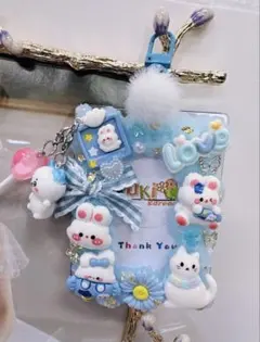 【ハンドメイド新作】うさぎ　ネコ　トレカケース B8 プレゼント付き