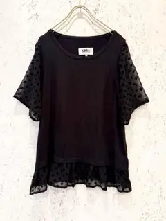 MM6 Maison Margiela ドット柄切替トップスのサムネイル