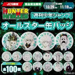 S*ね様 HUNTER×HUNTER オールスター缶バッジ　全種セット　100個