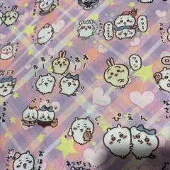 ちいかわ　ハチワレ　布　生地　シーチング
