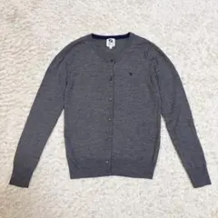 アーノルドパーマー カーディガン 長袖 グレー 毛100% サイズ2 美品