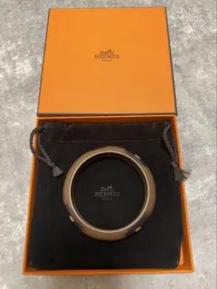 美品 HERMES Le Bois Laqué バングル 至高イエロー×ブラック - メルカリ
