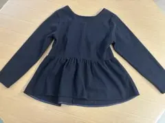 バンヤードストーム★ペプラム　トップス★ネイビー冬物サイズ0