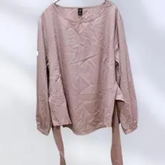 大人可愛い♡SHEIN ウエストリボン風 華やかきれいめブラウス ピンクのサムネイル