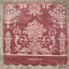 LAURA ASHLEY タオルハンカチ ピンク ダマスク柄