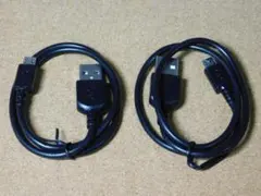 ｛両面挿し充電ケーブル｝ｍｉｃｒｏＵＳＢ　マイクロＵＳＢケーブル　５０ｃｍ　２本