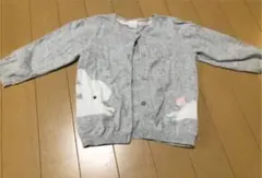 H&M カーディガン　長袖　ニット　うさぎ　80 女の子