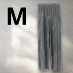 シルバー ワイドパンツ Mサイズ