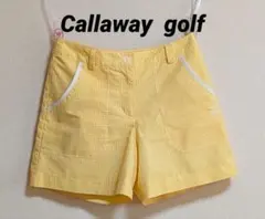 Callaway ゴルフ ショートパンツ イエロー チェック柄 　サイスSのサムネイル