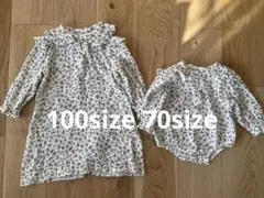 jennybebe&jenny vely 姉妹お揃い ワンピース ロンパース