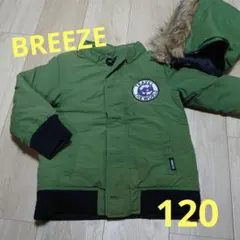 BREEZE 中綿コート 120cm グリーン