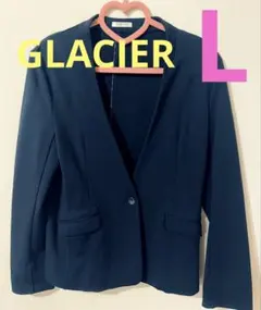 honeys グラシア　ネイビー L ハニーズ　紺　ノーカラージャケット　スーツ