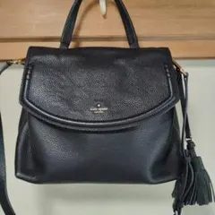 kate spade ブラックショルダーバッグ