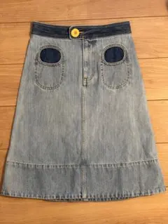 ひまわり様専用【MARC JACOBS】 デニムスカート　膝丈 AラインSサイズ