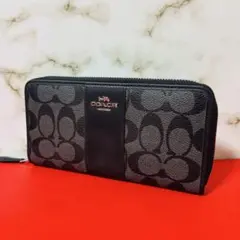 タグ付き未使用⭐️COACH コーチ 長財布 F25517 ブラック シグネチャー