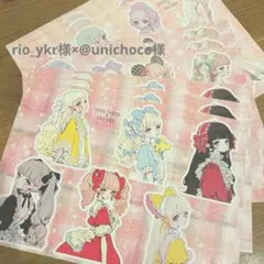 【おすそ分け】rio_ykr様×unichoco様 素材シート コラージュシート