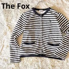 【美品】Penney's The Fox ドットボタンアウター ボーダー 羽織りのサムネイル