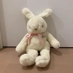 昭和レトロ　白うさぎぬいぐるみ　オオイケ　希少な日本製　約60cm 昭和レトロ 白うさぎぬいぐるみ オオイケ 希少な日本製 約60cm