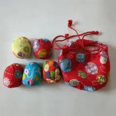 お手玉と巾着袋セット