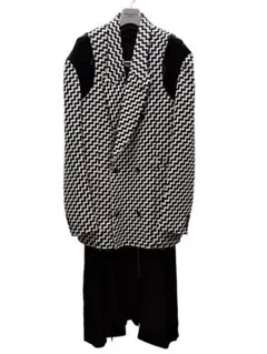 COMME des GARCONS 幾何学柄 ベスト ベロア コートのサムネイル