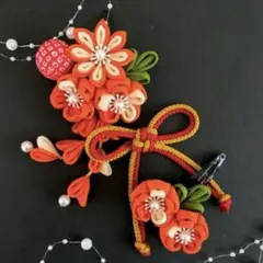 つまみ細工　髪飾り　成人式　七五三　卒業式　入学式　お祝い