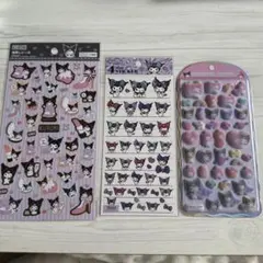 正規品⭐︎クロミ　マイメロ　コットンパフィーシール　4サイズステッカー