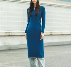 【美品✨️】JW ANDERSON ブルーニットロングワンピース